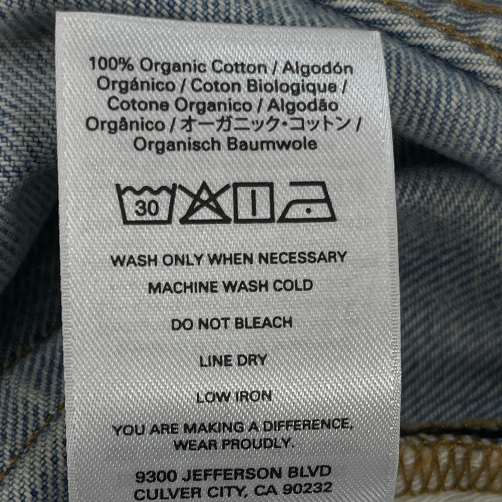 Outerknown Jean Shorts Womens 28 Blue The Beachcomber Cut-Offs Sea Denim Organic - Picture 6 of 11